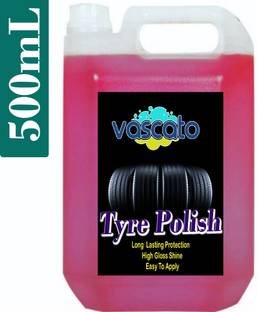 Vascato Tyre Polish Black Shine Finish_MPSPS_05 500 ml Wheel Tire Cleaner