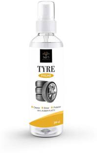 SAPI'S Tyre Polish to Shine Black Look, Zero dust Attraction & Spotless Car Care 100ml 100 ml Wheel Tire Cleaner