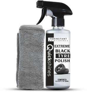 Quickshines Ultimate Black Tyre Polish Restores Glossy Black Finish 500 ml Wheel Tire Cleaner