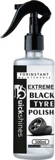 Quickshines Car Tyre Polish | Restores Glossy Black Finish | Long-Lasting Shine & Protection 500 ml Wheel Tire Cleaner