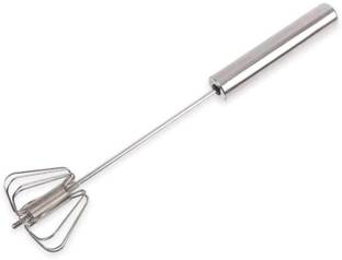 Shalvi Hand Push Whisk Blender for Home Egg Beater, Milk Frother, Hand Push Mixer Steel Ball Whisk