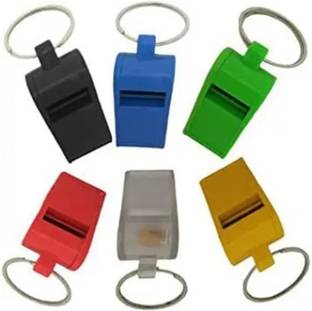 PADMAVATHI ENTERPRISES Whistle - High Pitch - Pack of 6 - Plastic Loud Whistle Pealess Whistle