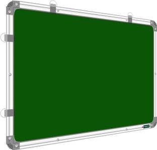 ShelfKing Non Magnetic 1.5x2 Ft's Double Sided Whiteboard & Green Chalkboard + Duster & Marker & Ruler Whiteboards and Duster Combos