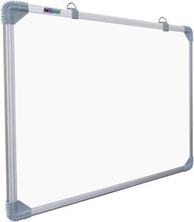 Eduway Non Magnetic 2x2 Feet Double Sided Whiteboard and Chalkboard|Front Dry Erase Marker Board & Reverse Green Chalk Board | Glossy Surface | Robust Aluminum Frame|(60x60 cms) Whiteboards