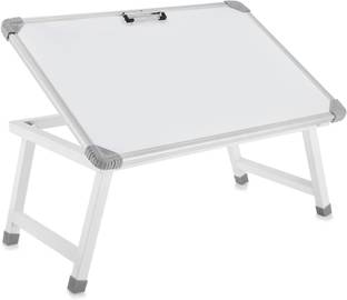 Eduway Non Magnetic Wooden Multipurpose Portable Whiteboard Study Laptop Table | Portable Desk & Laptop bed Multipurpose Portable Whiteboard Study Laptop Table with 1 Marker 1 Duster. Whiteboards and Duster Combos