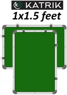 katrik Regular Melamine Non Magnetic 1X1.5 Feet Slate Double-Sided Writing Whiteboard & Chalkboard 234 Whiteboards