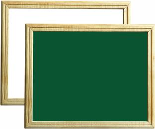 YAJNAS Non Magnetic 10x12 Inch Wooden Frame Double Sided Slate/Lapboard Whiteboards & Chalk boards Whiteboards