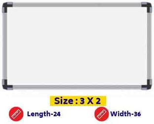 sunway Display Systems Non Magnetic 3x2 feet Non Magnetic white board with 2 hanger Whiteboards