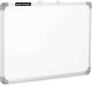 Mahit Systems Non Magnetic 2x2 Feet Non-Magnetic Double-Sided Whiteboard and Chalkboard | Ideal Use for Whiteboards