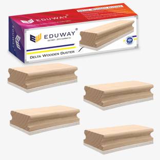 Eduway Regular Wooden Duster Perfect Clean For Blackboard & Durable|Ideal for Teacher, Office, Kids|Pack of 1 Dusters