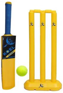 Koel Kids CRICKET KIT BAT SIZE1 | 1 BALL | STUMPS WICKET | STUMPS STAND | BALES