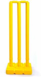 Leosportz Cricket Stumps Set - 3 Stumps + 2 Bails + 1 Stand