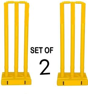 rahul FULL SIZE HEAVY CRICKET STUMPS INCLUDES 6 STUMPS 2 BASE 4 BAILS