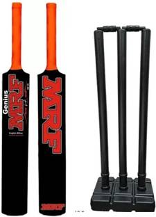 KP FITZONE fitness combo of new stump set full size with PVC plastic cricket bat full size