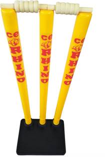 CE Rhino Flexi Cricket Stump Stand with Plastic Stumps and Heavy Rubber Base