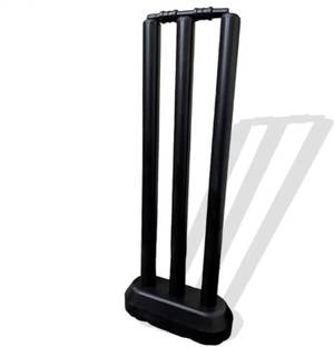 FYZIKPRO Heavy Champion Cricket Plastic Stump Set 3 Wicket Set, 1 Stand, 2 Bails
