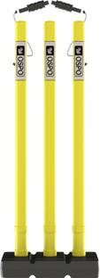 OSPO SPORTS Plastic Stump Set with attached Bails, Plastic Wickets