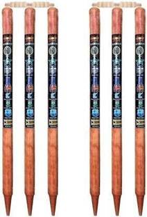 NSI Premium Diamond natural set of 6 stumps with 4 bails