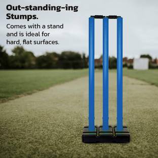 SWAURSAHA Plastic Cricket Stumps / Wickets Set for Ground, Turf, Tournaments