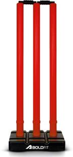 BOLDFIT Wickets Cricket Stumps Plastic Stump Stand Wicket Stump Cricket Stump Full Size