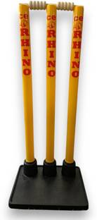CE Rhino Flexi Cricket Stump Stand with Plastic Stumps and Heavy Rubber Base