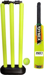 PK15 PLASTIC CRICKET BAT SET FOR KIDS GREEN COLUR
