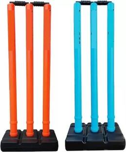 Hyrise Solid Cricket Wickets , Cricket Stump , Cricket Wickets Plastic (Orange, Blue)