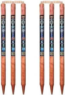 Fit World 6 Wooden Stumps & 4 Bails (2 Wicket Set) CRICKET WOODEN STUMPS SET