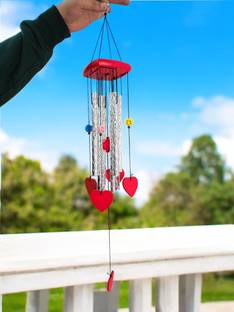 Pseudo Wind Chime for Home Balcony Garden Positive Energy,Home Decor Hanging with Sound Aluminium, Wood Windchime