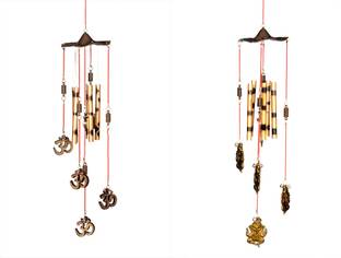 Lucky N Awesome Lucky Om Dancing Ganesh Wind Chimes Positivity Home Décor Hanging Gift Aluminium Windchime