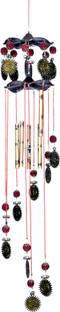 Lucky N Awesome Om Surya Rudraksh Wind Chimes Sound for Home Décor,Wall Hanging,Gift,Soundbells Aluminium Windchime