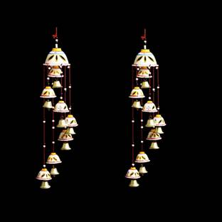 newshivcollection Beautiful Handmade Rajasthani Door Hanging Decorative Showpiece Wind chimes