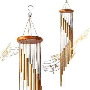 Dwiti Enterprise Metal Wind Chimes with 15 Pipes for Feng Shui at Home Balcony Positive Energy Aluminium Windchime
