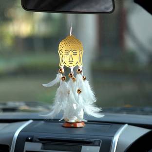 DULI Dream catcher car hanging Wall Hanging for Living Room Bedroom Balcony Decor Brass Windchime