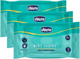 Chicco Baby Moisturizing Wet Wipes with Aloe Vera and Chamomile