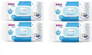 Adore 99.9% Pure Water Wet Wipes- Goodness of Aloevera- pH Balanced- Derma Tested