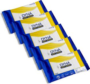 Dyna Wet Wipes Containing Olive Oil -10 Wipes per Packet