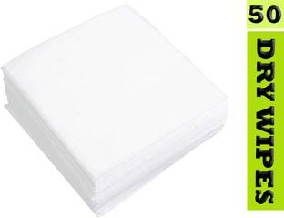 Piru Disposable Soft Dry Wipes for Baby and Adults Ultra Soft wipe, 50 wipes (Pack 1)