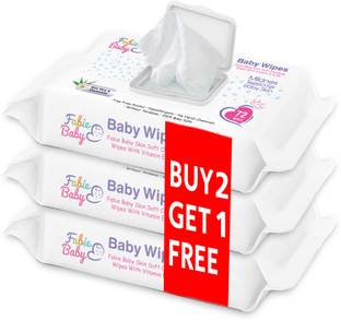 Fabie Baby SkinSoft Baby Wipes 216 Wipes (Pack of 3)