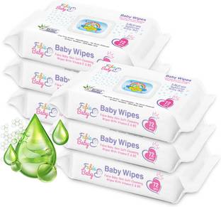 Fabie Baby SkinSoft Baby Wipes 432 Wipes (Pack of 6)