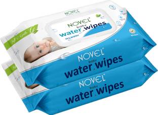 NOVEL Baby 99% Water Wipes 80 Sheets pack of 2 with Lid