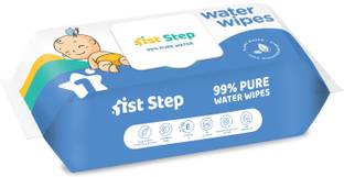 1st Step 99% Pure Water Wipes With Lid, Made With Organic 100% Biodegradable Fabric