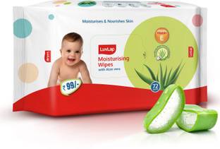 LuvLap Paraben Free wipes for baby with Aloe Vera, Fragrance Free,
