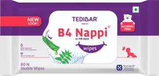 B4 Nappi Baby Moiturising Wet Wipes with Neem & Aloevera from Tedibar Family - By Torrent