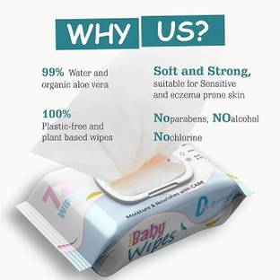 C-Cure Soft Cleansing Baby Wipes Newborn Baby wipes with Lid Pack Of 2