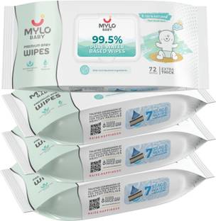 MYLO Baby 99.5% Pure Water, 4x Thicker, Unscented with 30% Extra Hydration