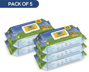 Little Smile Baby Wipes – Soft, Safe & Gentle Care | Pack of 5 | 72 Wipes