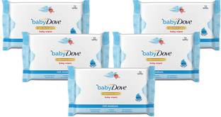 baby Dove Rich Moisture Wipes|| 72wipes - Pack of 5