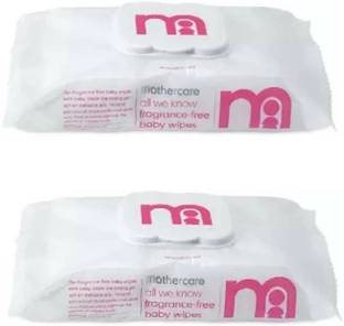 Mothercare Non-Fragrance Wipes, 60 Pieces Per Pack (Pack of 2)