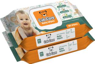 Cub Care Baby Wipes with Aloe Vera, Jojoba Oil, Vitamin E, Paraben Free